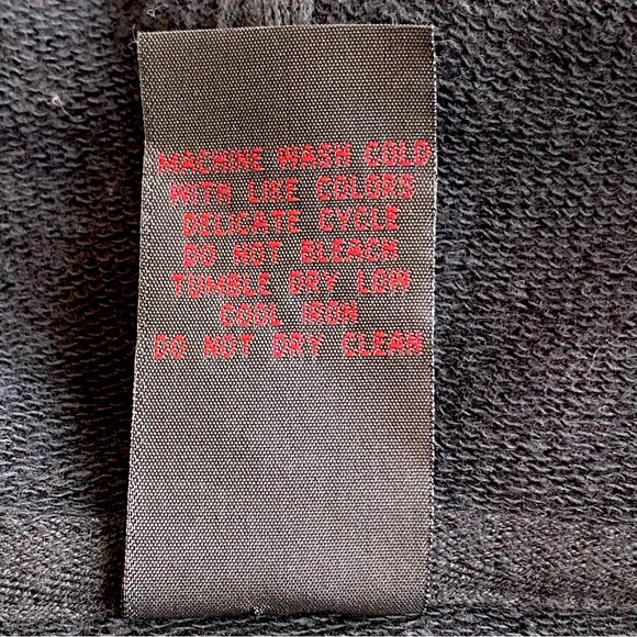 Vintage 90 Y2K Black Lucky Brand Hoodie Sweatshirt Tattoo style floral graphics - Picture 9 of 10